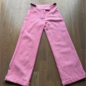 Lilly Pulitzer Pink fully lined cuffed dress pants size 6. F